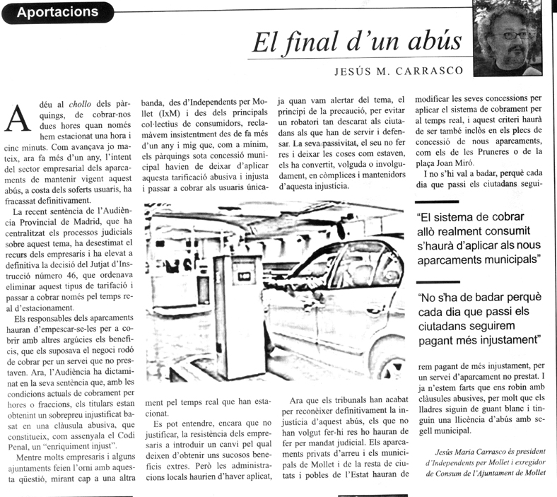 Article El final d'un abús